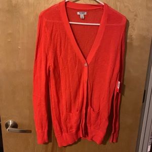 Old Navy Orange Cardigan